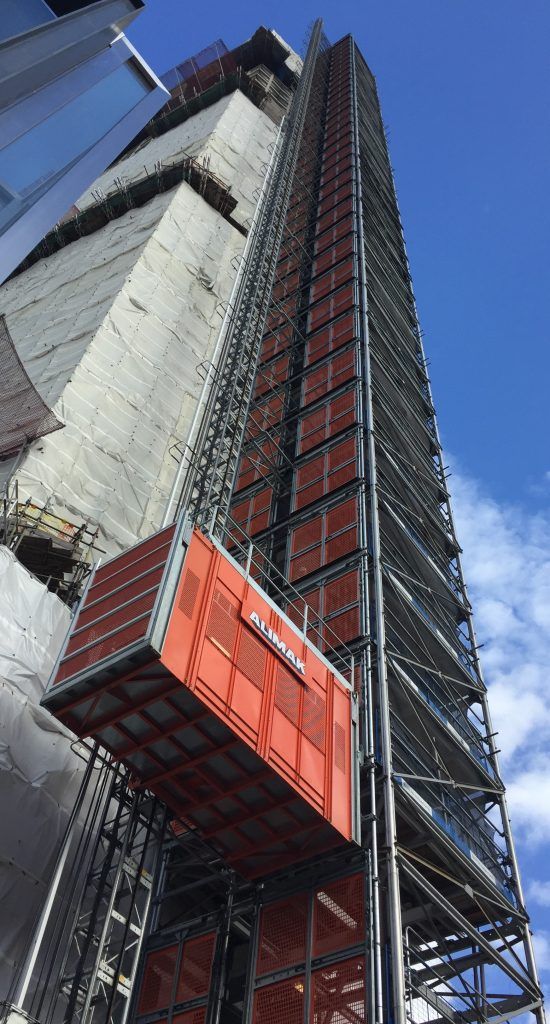 Eficiencia en proyectos de altura elevadores mixtos Alimak